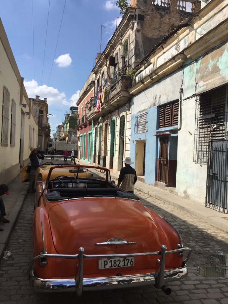 Classic Car on Havana Streets
