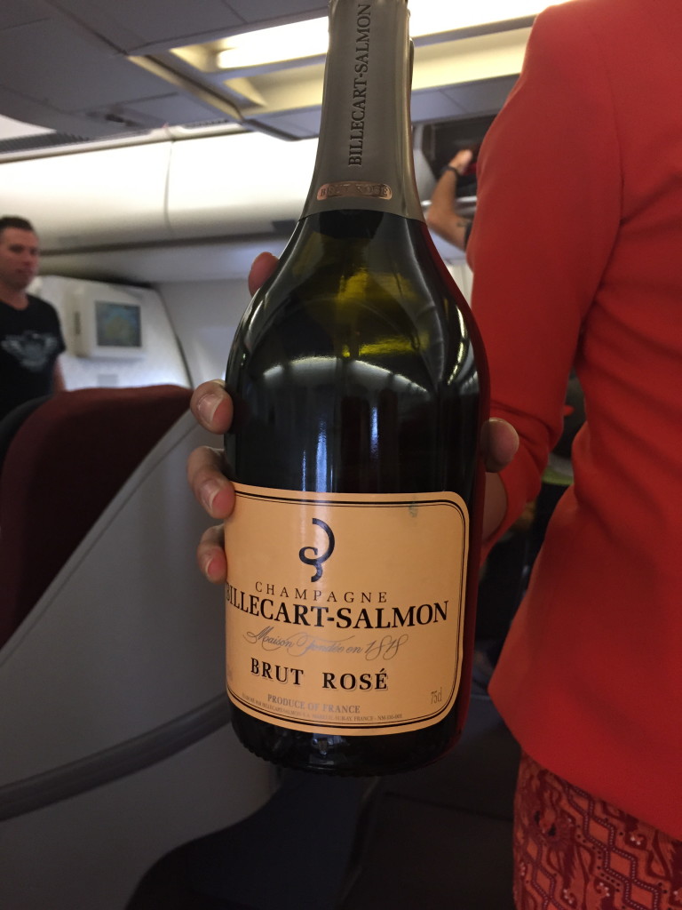 Brut Rose Champagne from Garuda Indonesia