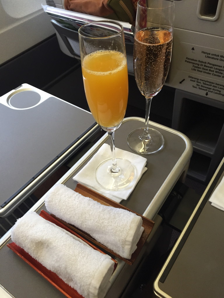 Brut Rose Champagne from Garuda Indonesia