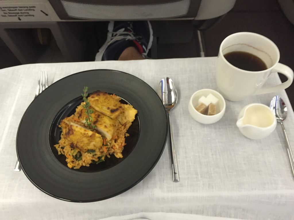 Garuda Indonesia Business Class Meal