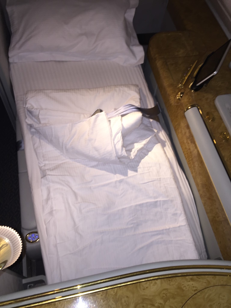 Emirates A380 First Class Bed