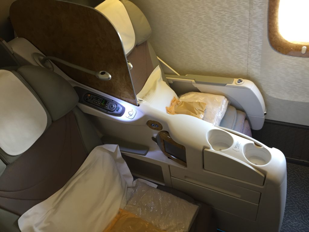 Emirates 777 business class seat
