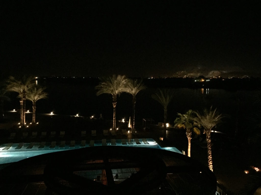 Luxor Nile view at night