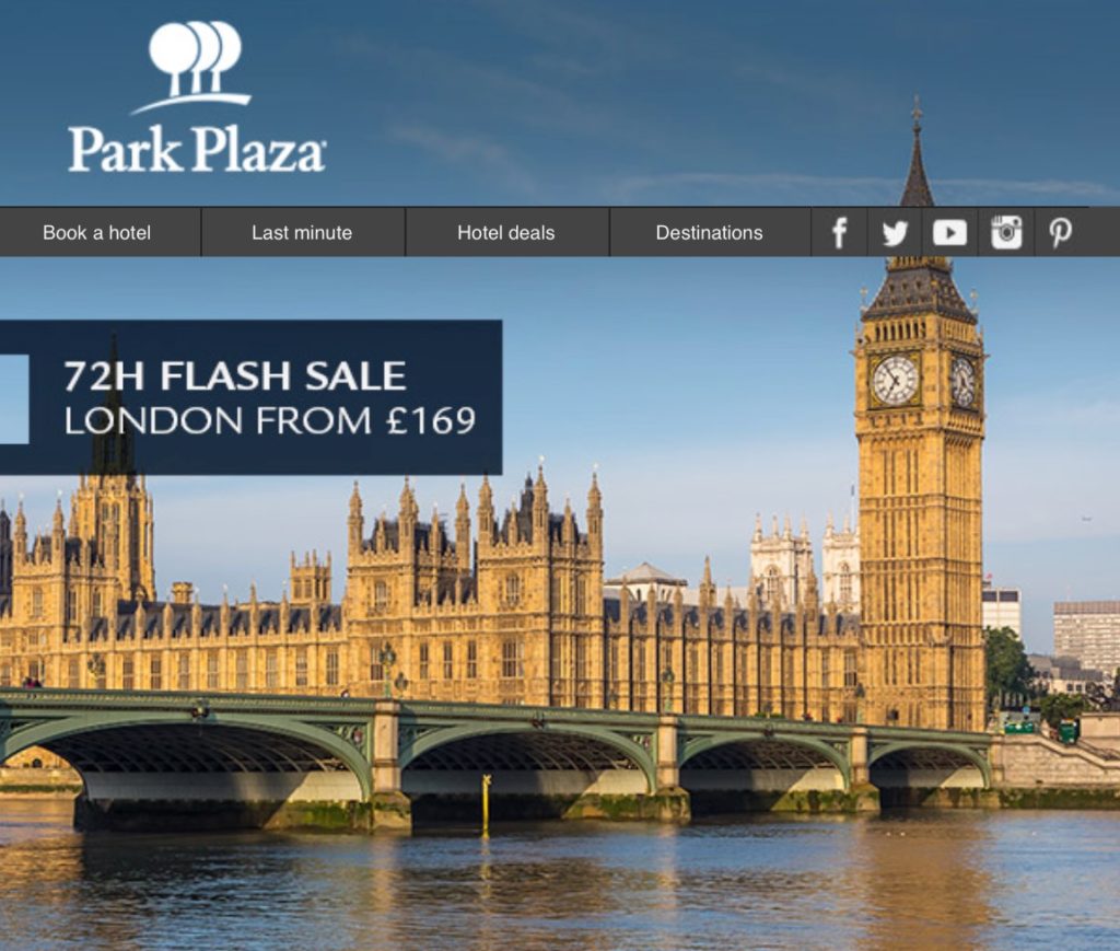 Park Plaza Fall Flash Sale