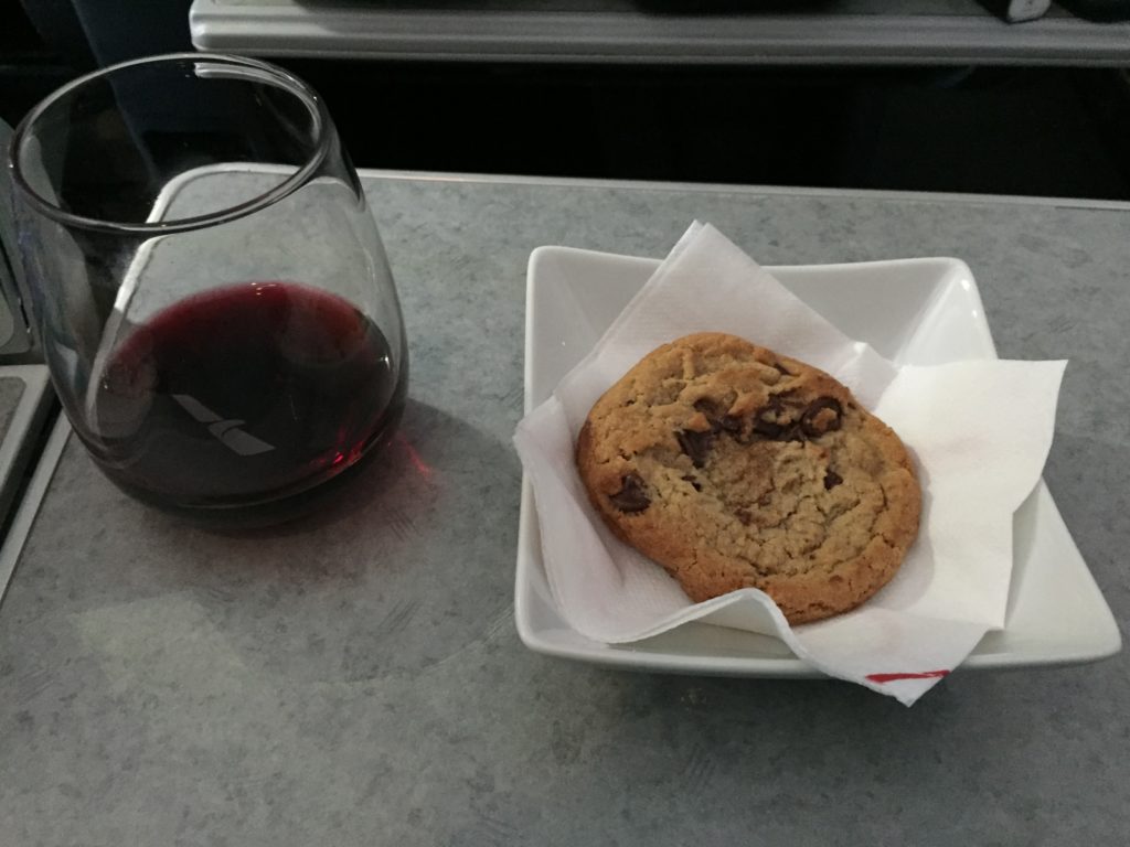 Cookie and red wine