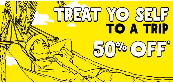 Spirit's 50% off sale