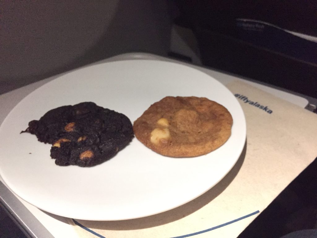 Nom nom! The flight attendant got to ours first :)