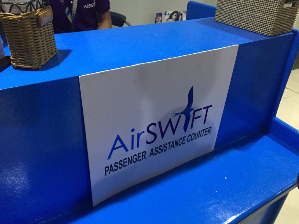 Air Swift waiting counter