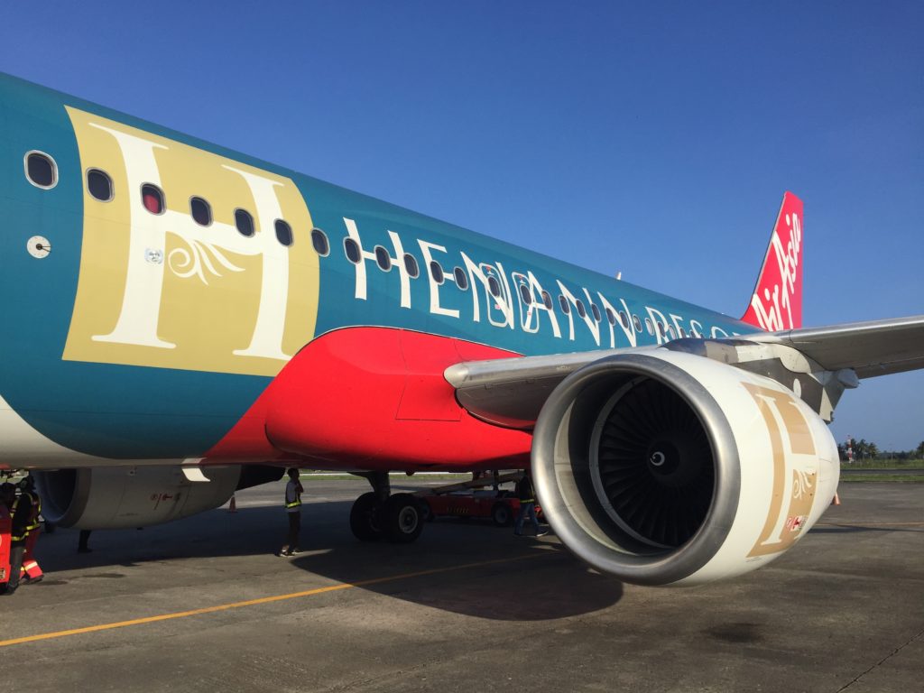 Air Asia Henann Resorts Plane