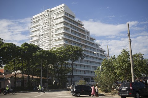 Rio's former Trump hotel, from the Washington Post