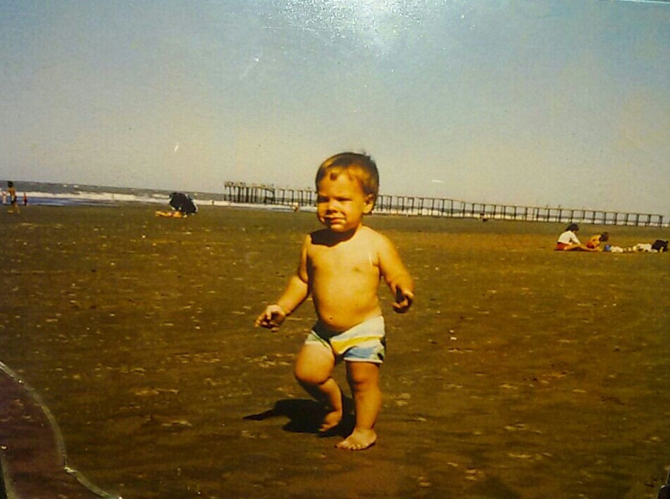 My first documented trip to the beach