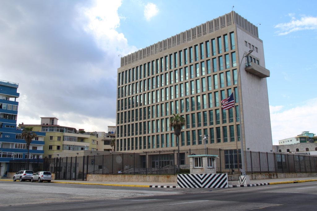 a building with a flag on it