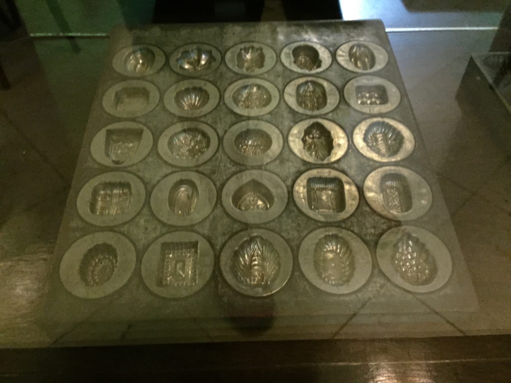 a tray of molds on a table