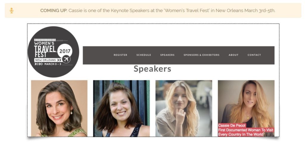 Womens Travel Fest Speakers