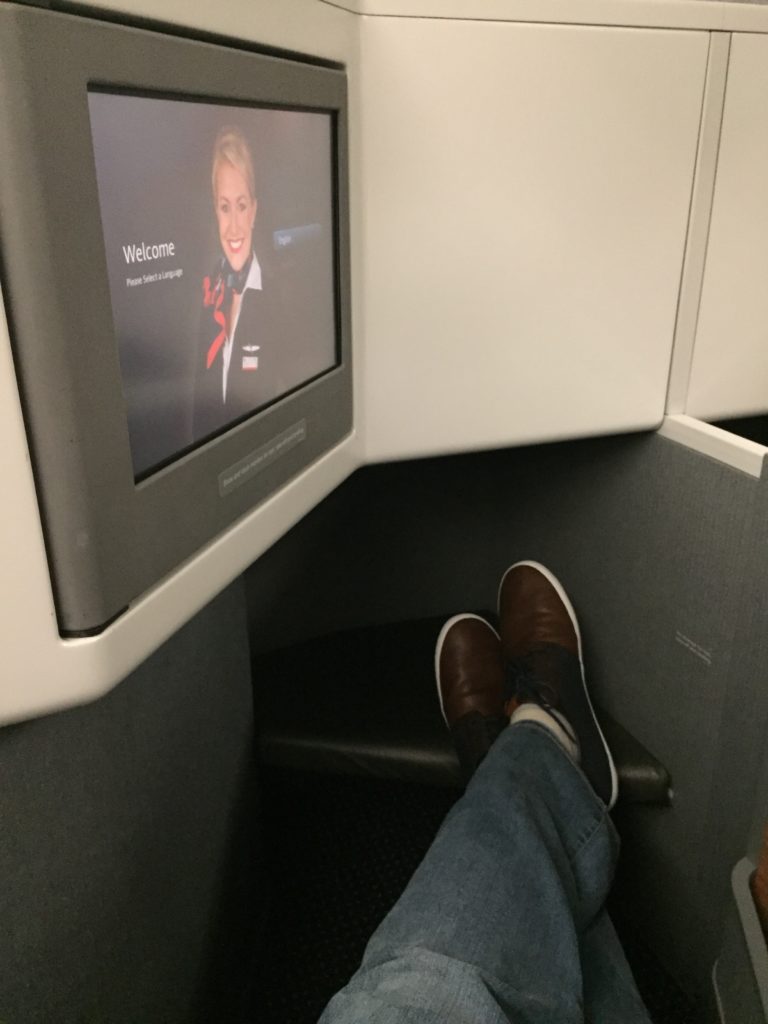 American Airlines 777 Business Class Seat Leg Room