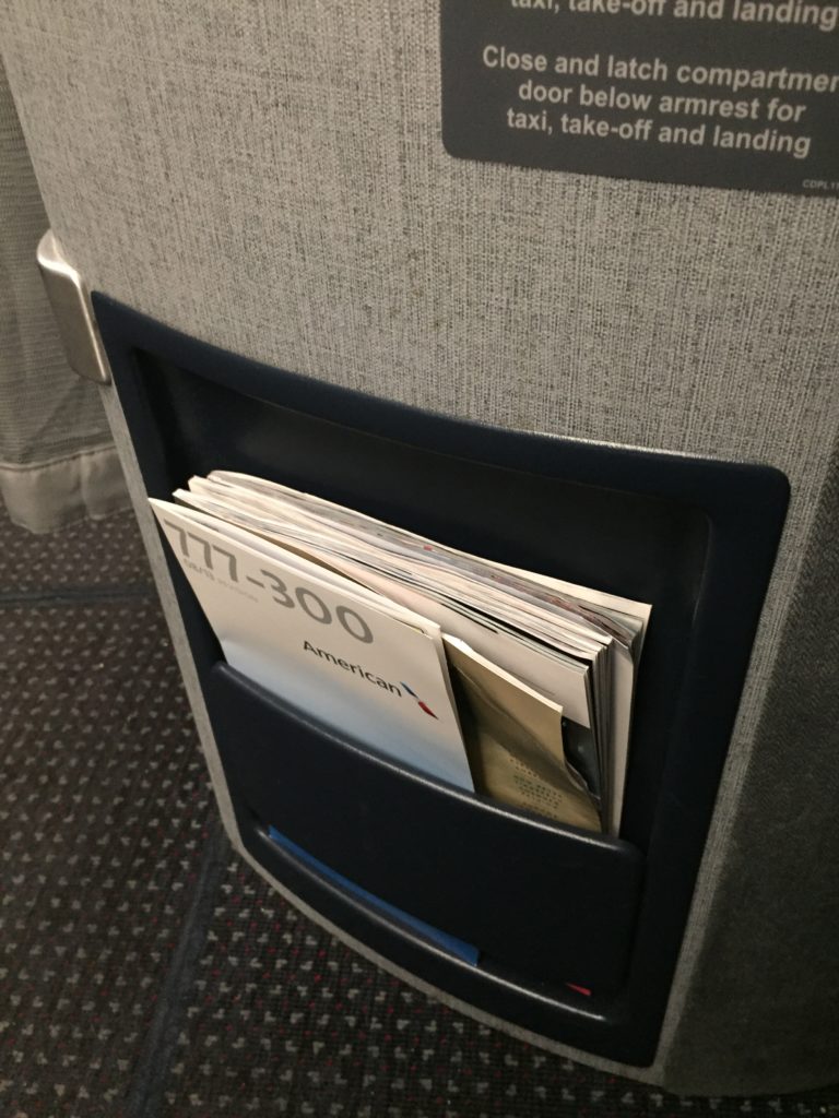 American Airlines 777 Business Class Seat