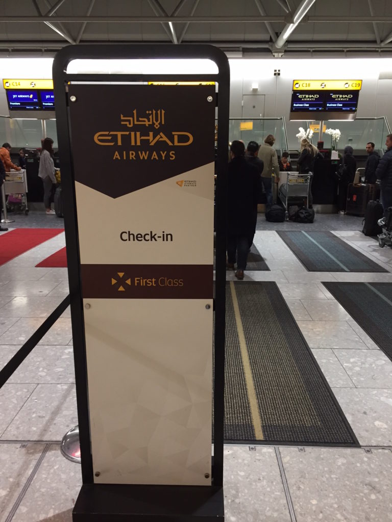 Etihad Check In Counter