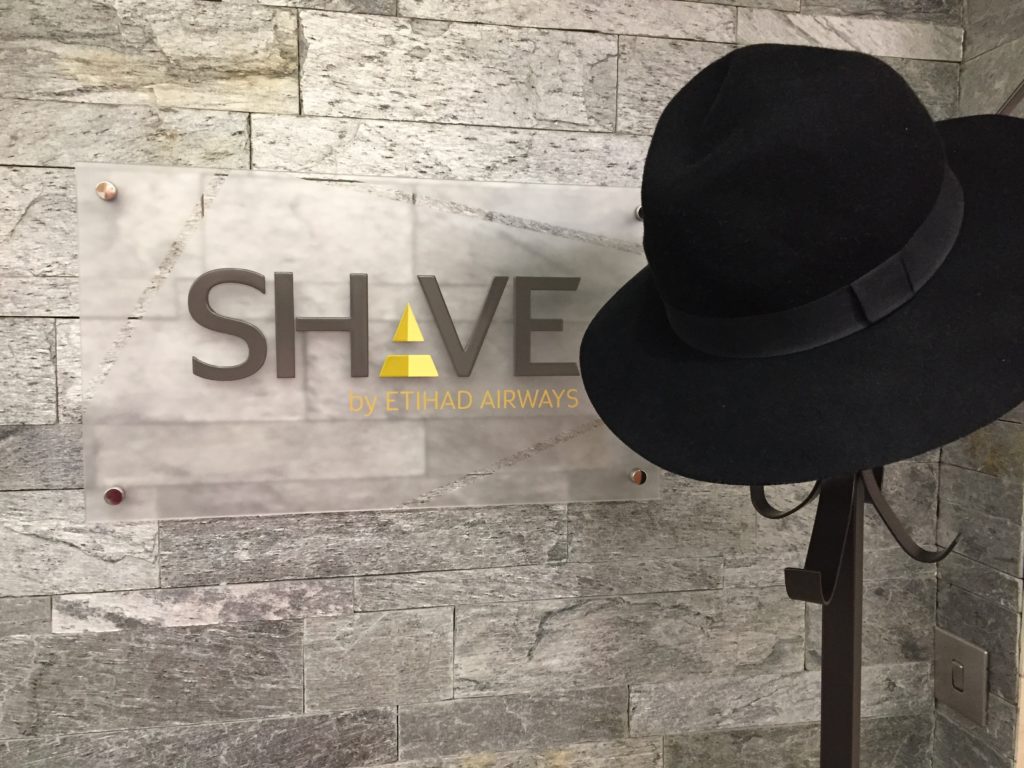 Etihad Arrivals Lounge Shave