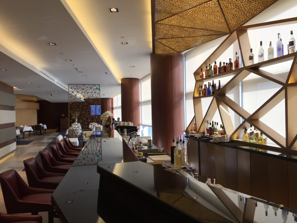 Etihad First Class Lounge Abu Dhabi Bar