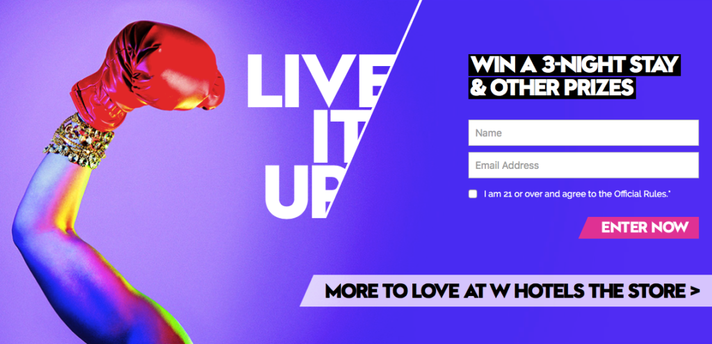 W Hotels Contest