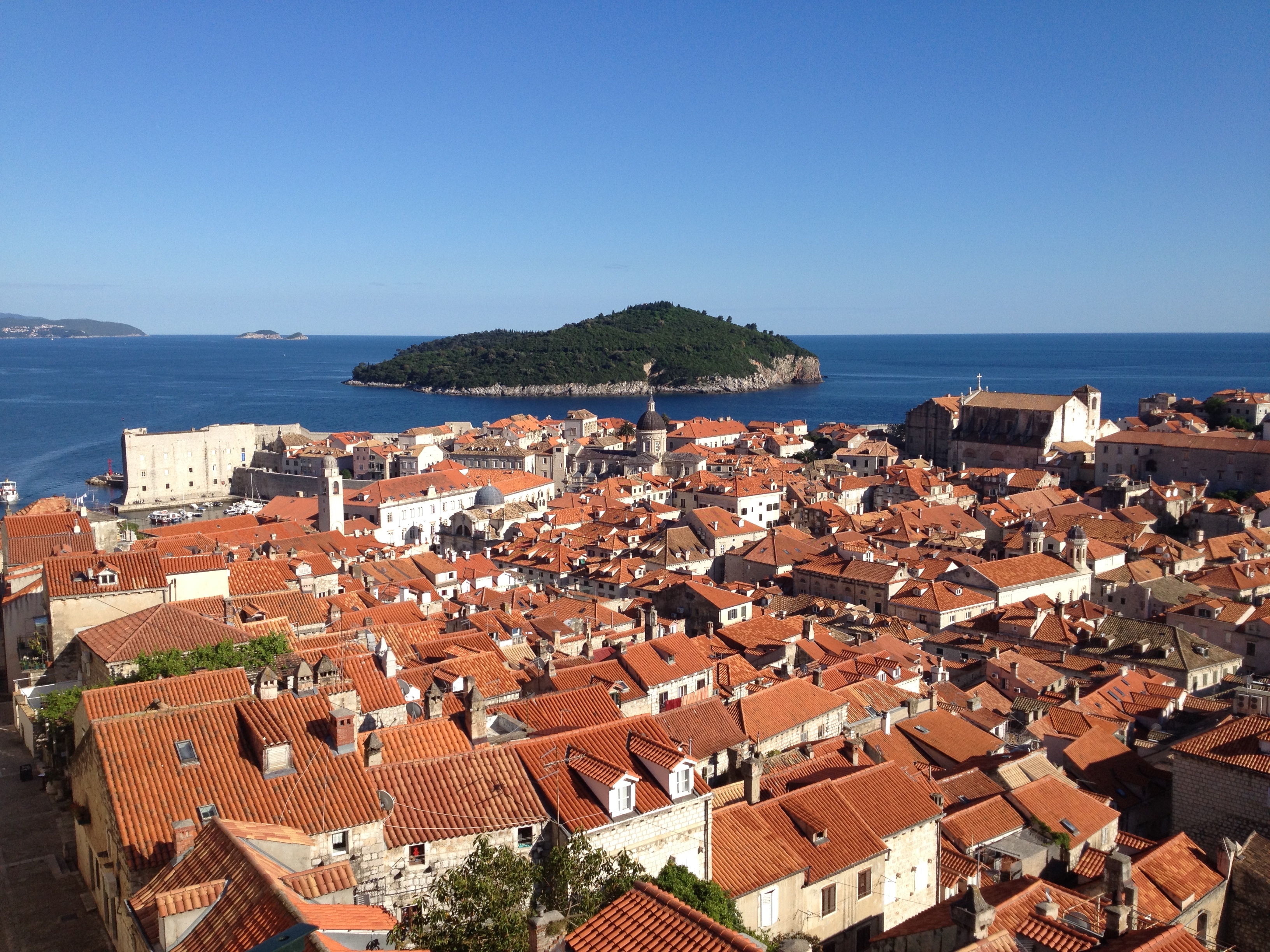 Aerial view of Dubrovnik Old Town