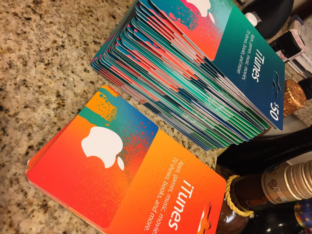 iTunes Gift Cards on Sale