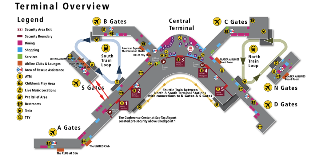 Seatac Area Map