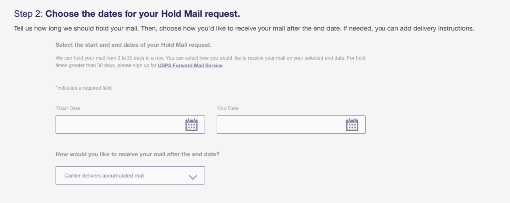 a screenshot of a mail request