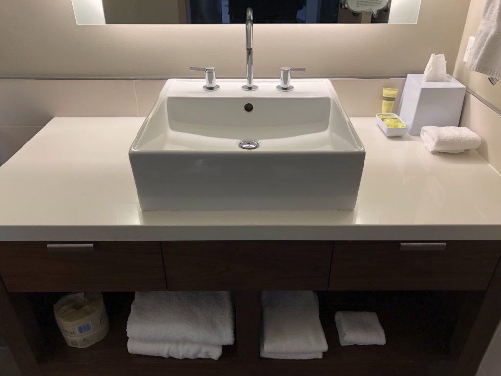 a sink on a counter