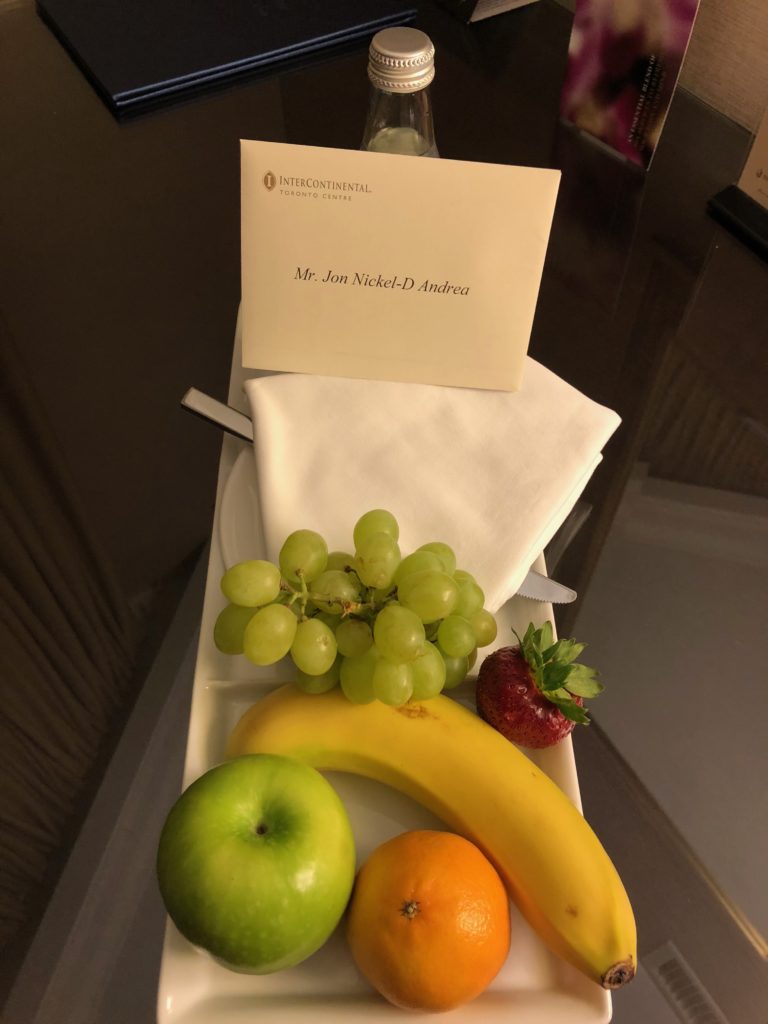 a plate of fruit on a table