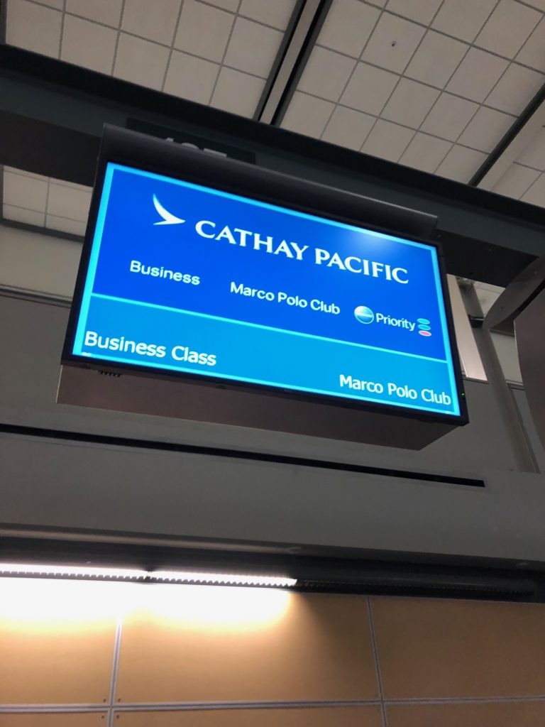 Cathay Pacific Checkin