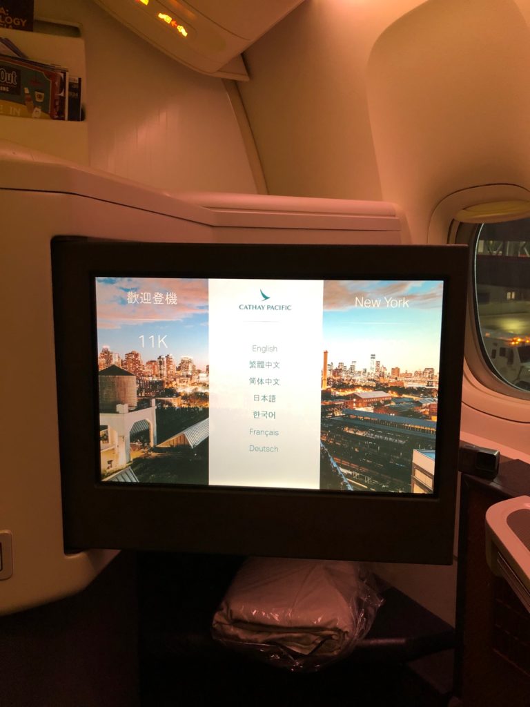 Cathay Pacific In-flight Entertainment
