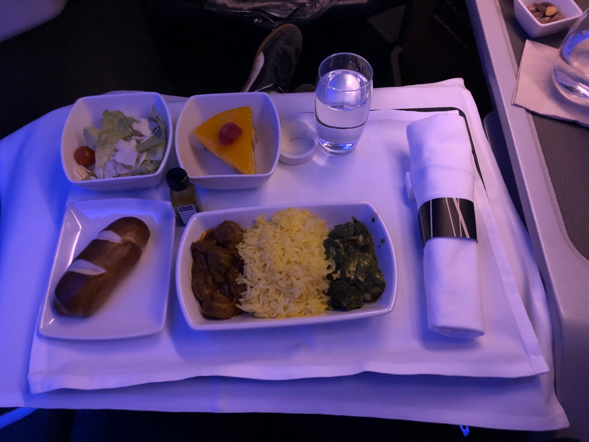 Cathay Pacific Spinach Paneer