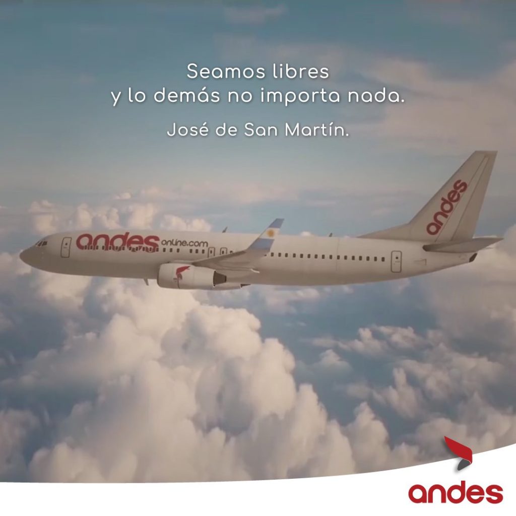 Andes Lineas Aereas, from their Social Media