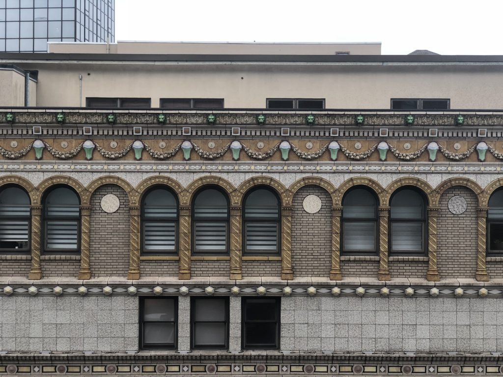 a building with many windows