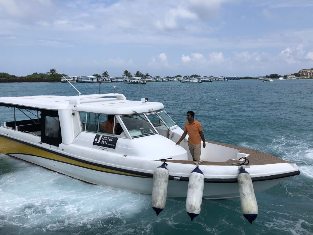 a man standing on a boat