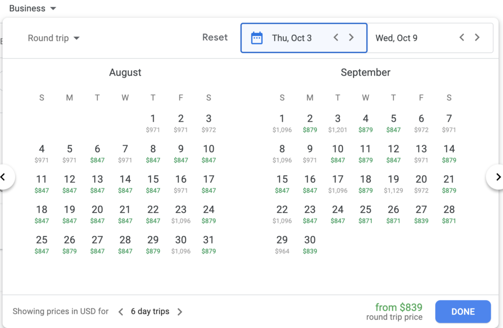 a screenshot of a calendar