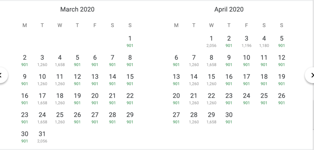 a screenshot of a calendar