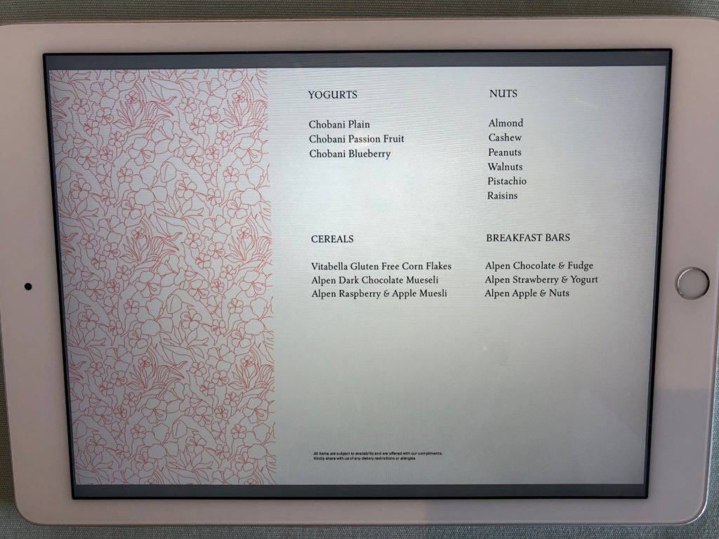 a menu board with a pattern on it