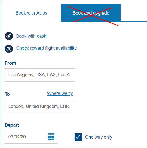 a screenshot of a flight registration form