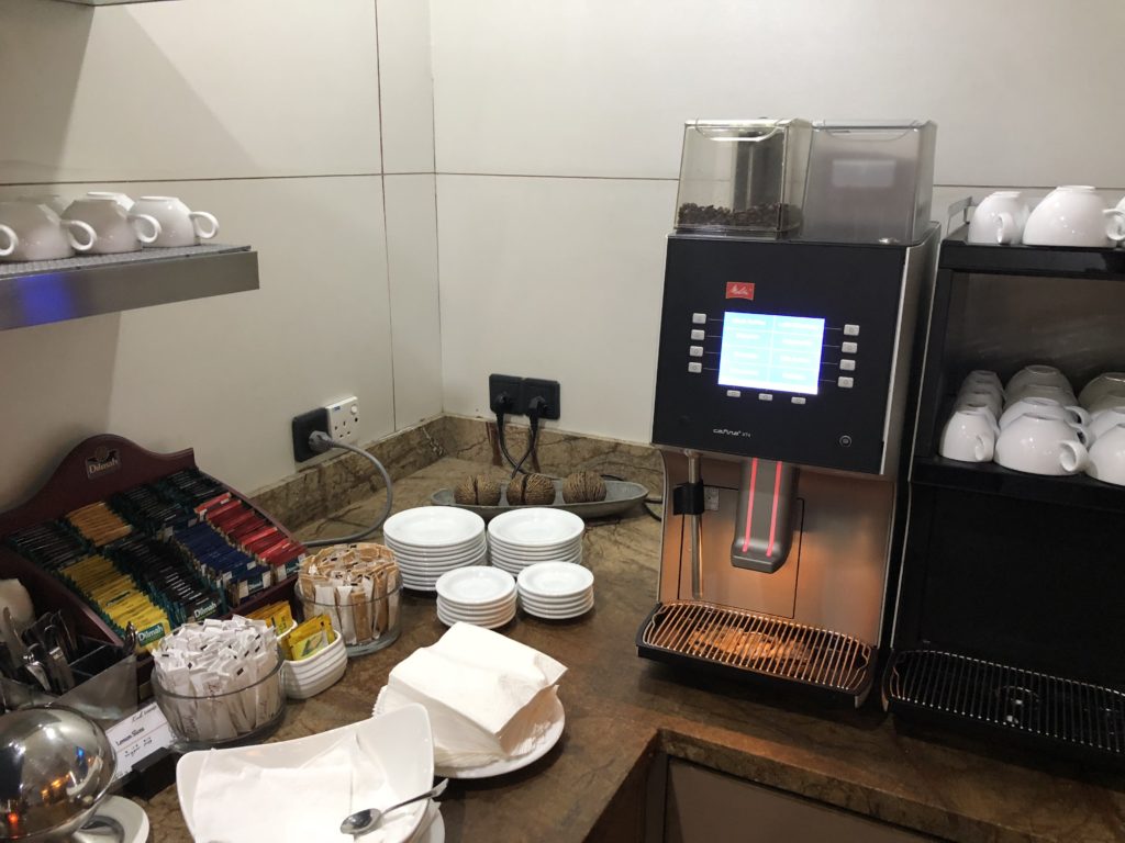 a coffee machine on a counter