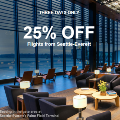 Alaska Airlines offers 25% Discount on all Seattle Everett Flights!