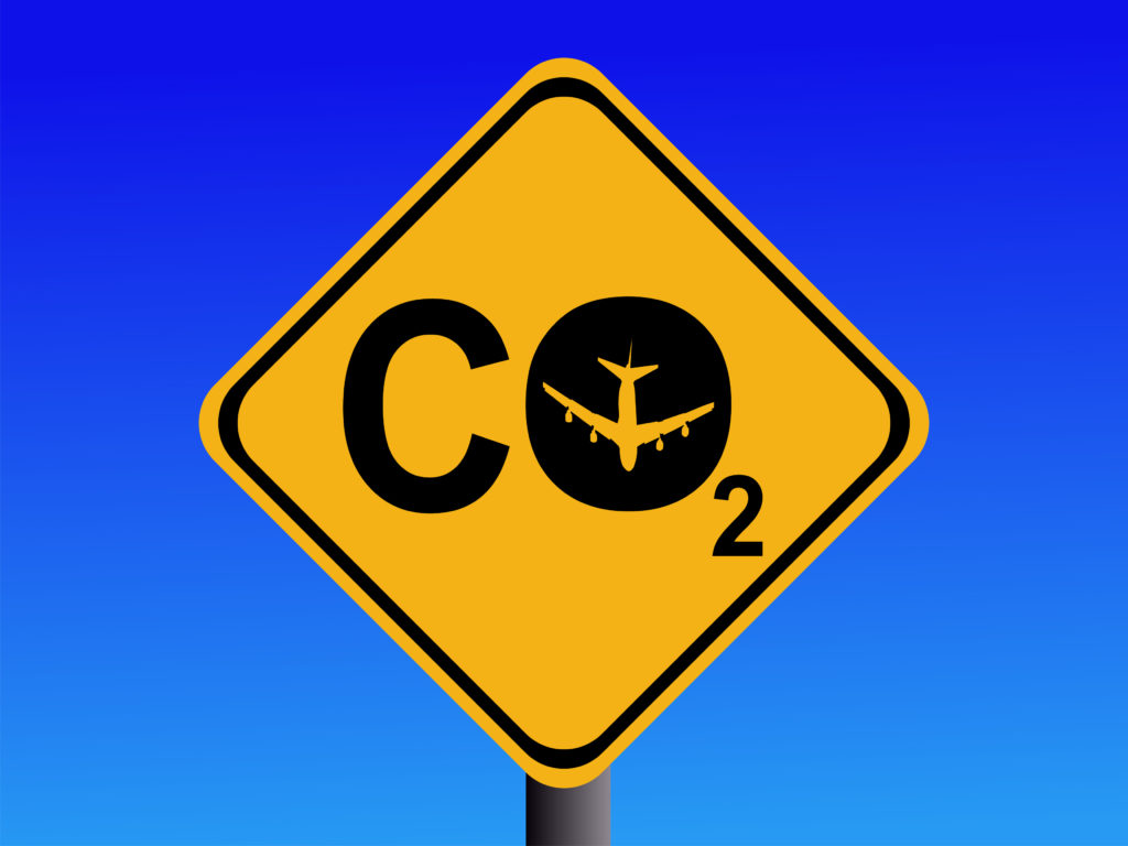 a yellow sign with a plane and letters on it