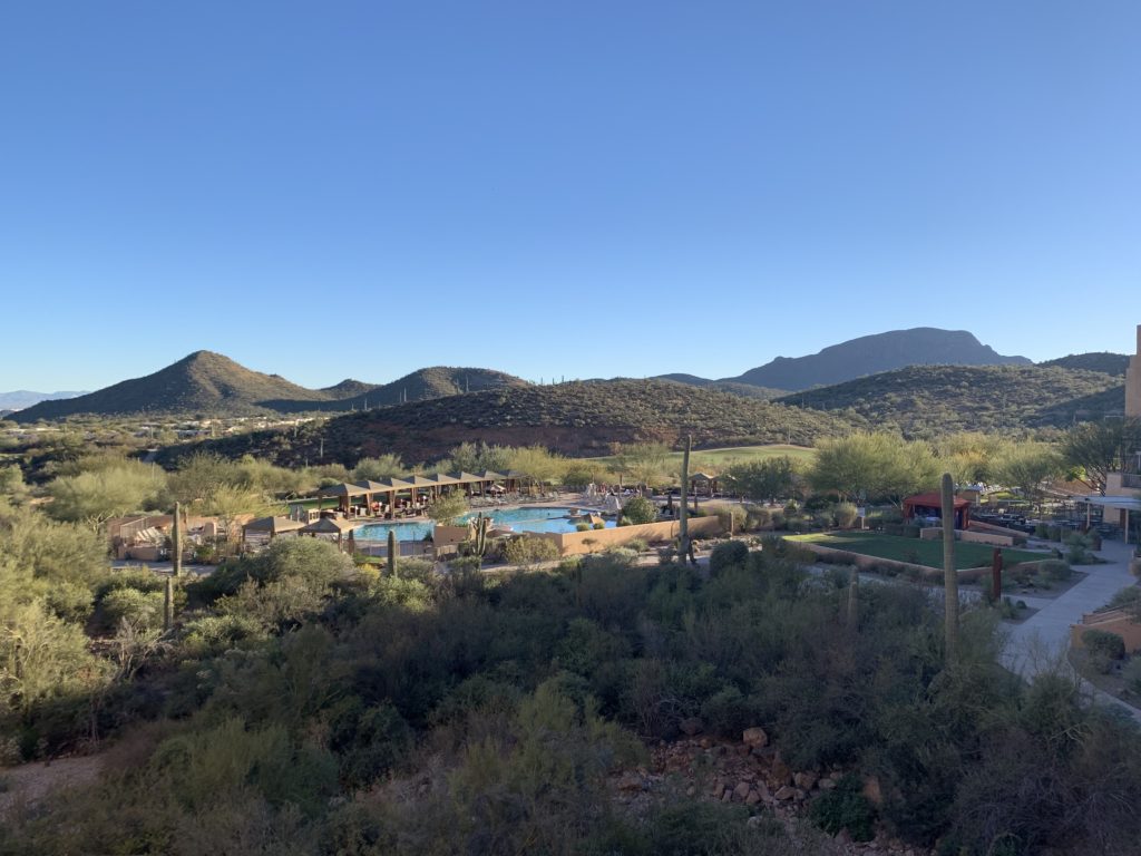 a pool in a desert