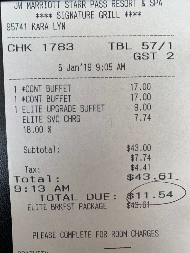 a receipt on a leather surface