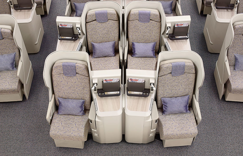 a group of seats in a plane