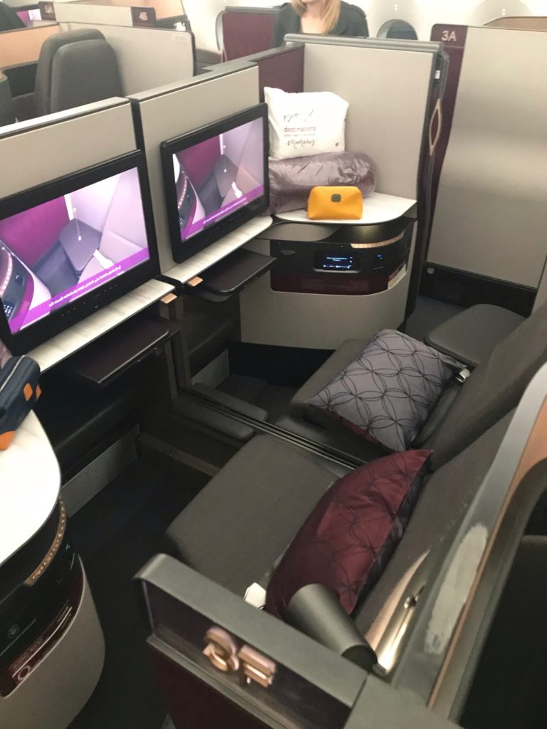 Use American Airlines miles for Qatar Q Suites
