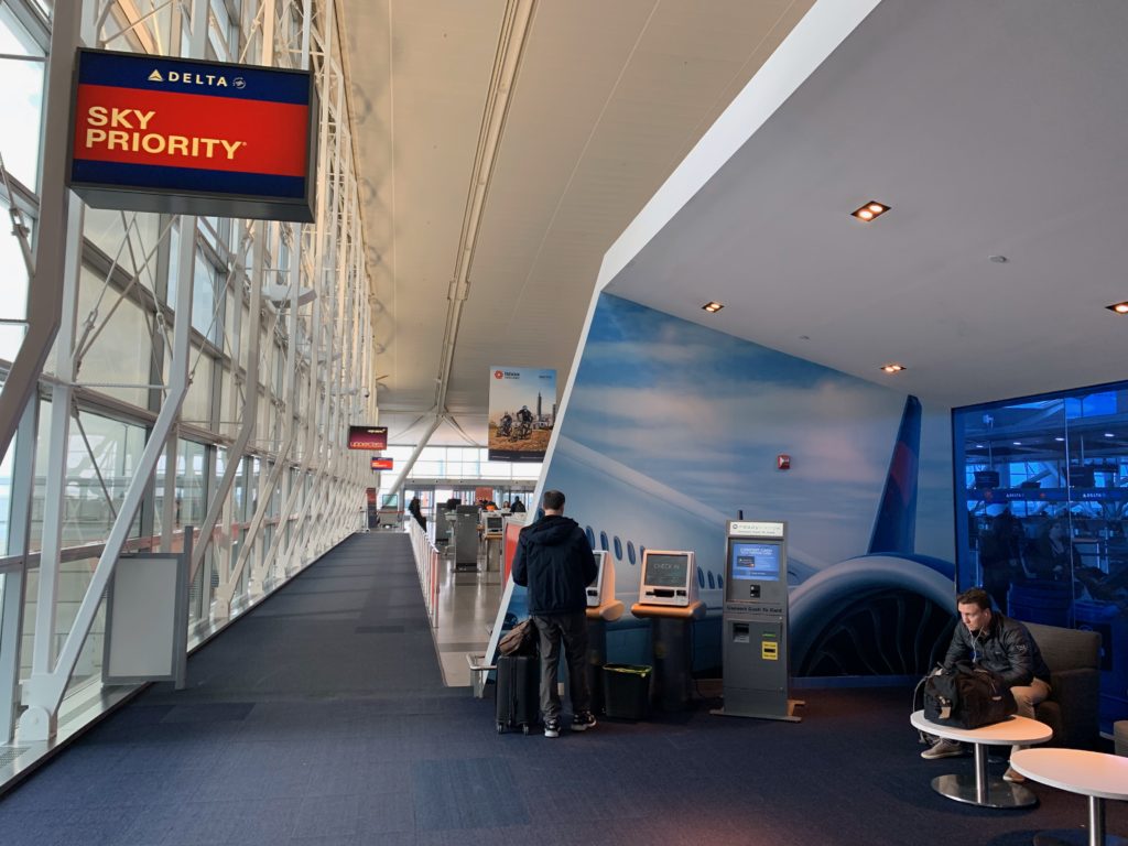 people in an airport