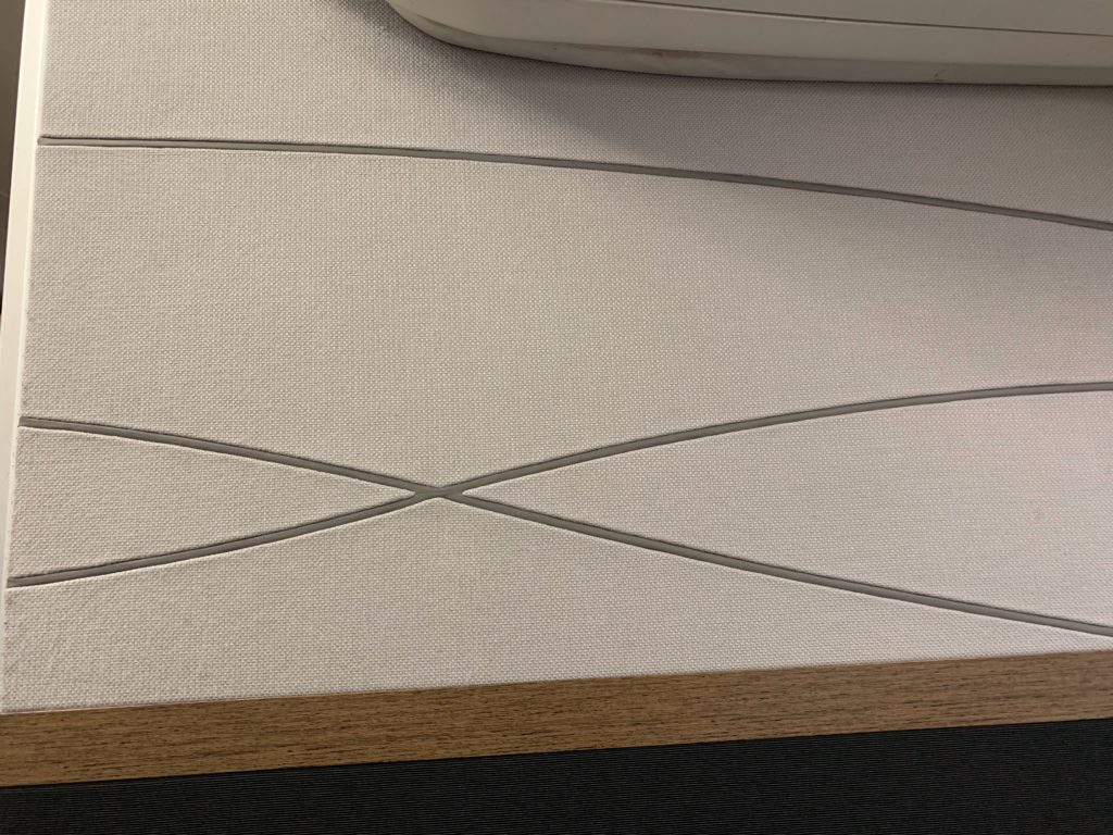 a white surface with lines on it