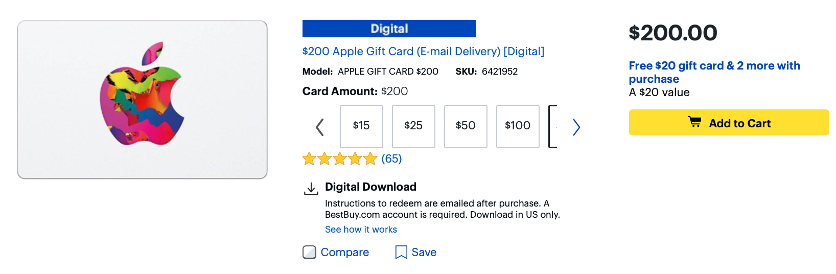 Apple Gift Cards - Best Buy